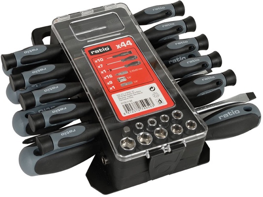 Set de Destornilladores, Vasos y Puntas Basic Ratio 